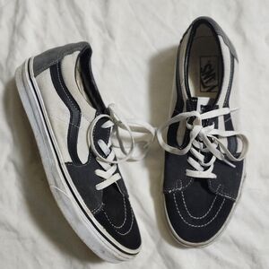 Vans Classic Black, Gray and White SHOES mens Us 8.5